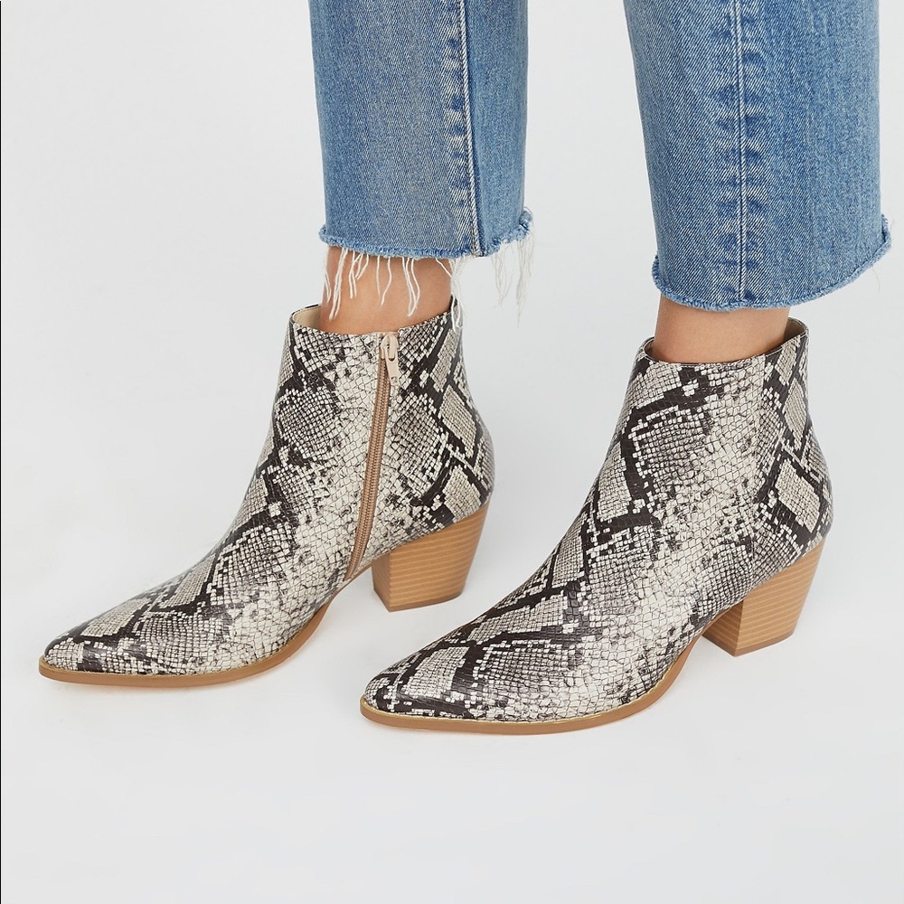 Free People by Matisse Going West Snakeskin Boot